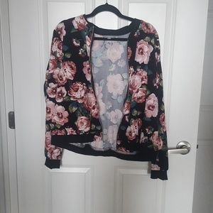 Torrid floral bomber jacket
